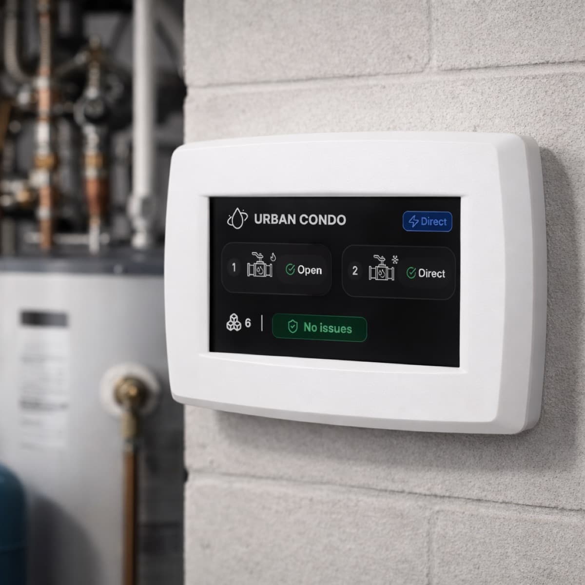 Panneau Astra dans une salle mécanique